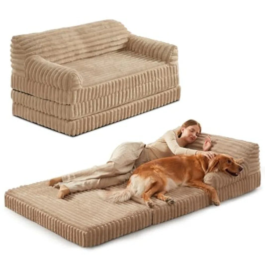 Foldable Orthopedic Memory Foam Dog Bed With Washable Cover