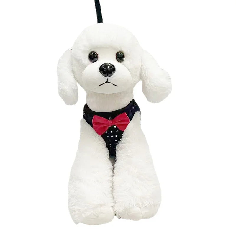 Diamond Decoration Soft Breathable Dog Chest Harness Vest For Pets