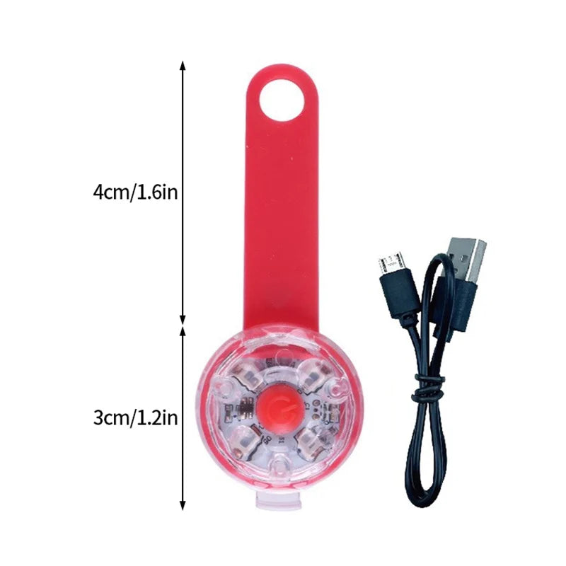 LED Light Dog Collar USB Rechargeable 3 Modes Night Walking