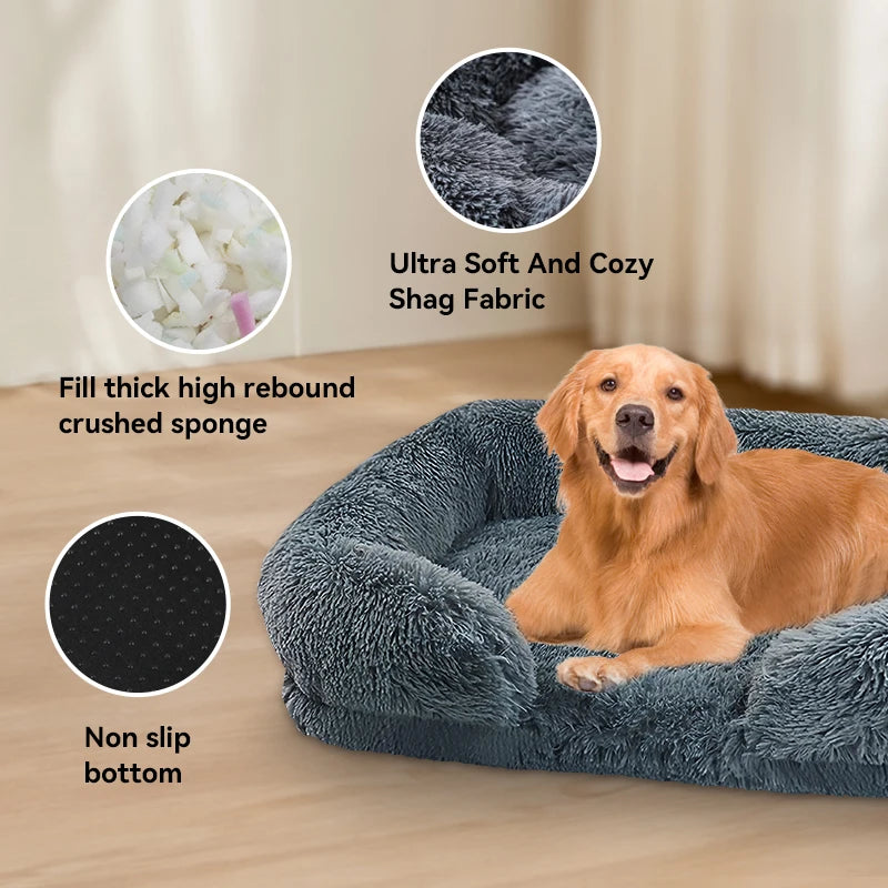 Orthopedic Large Dog Bed With Egg Sponge Washable Cover