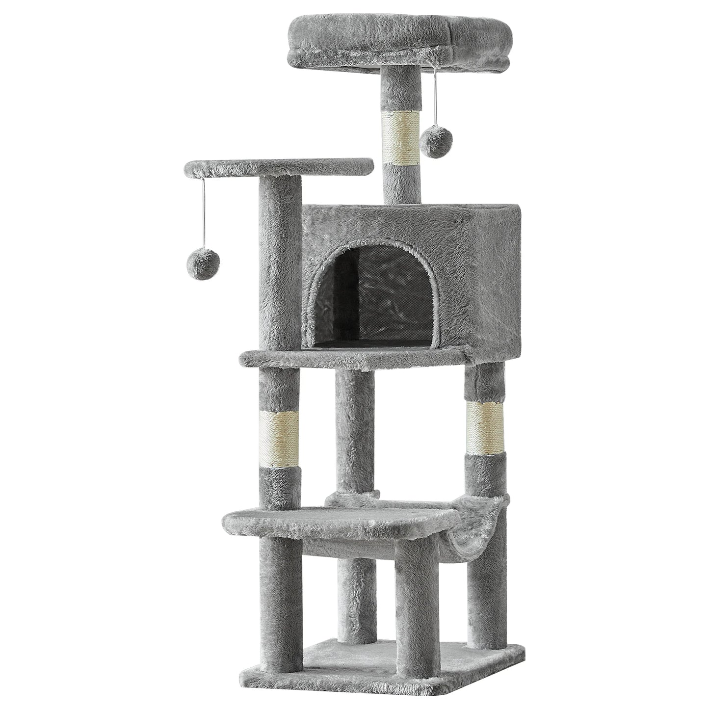 JHK Cat Tree Tall Multi-Cat Climbing Tower Indoor Cat Furniture