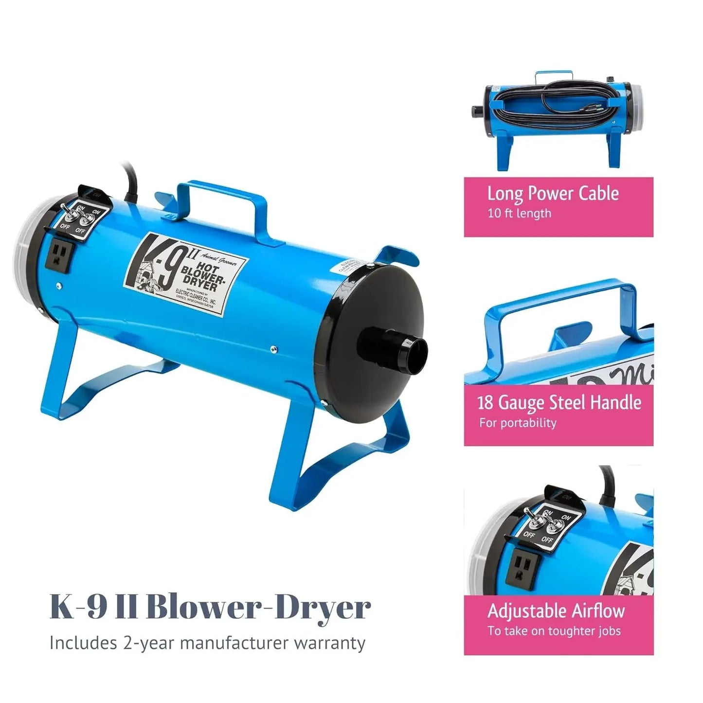 K9 II Variable Speed Dog Dryer With Adjustable Airflow