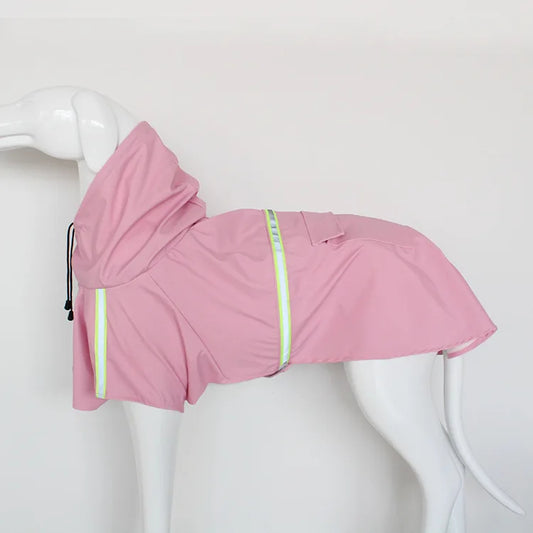 Corgi Cloak Style Hooded Waterproof Dog Raincoat Reflective Windproof